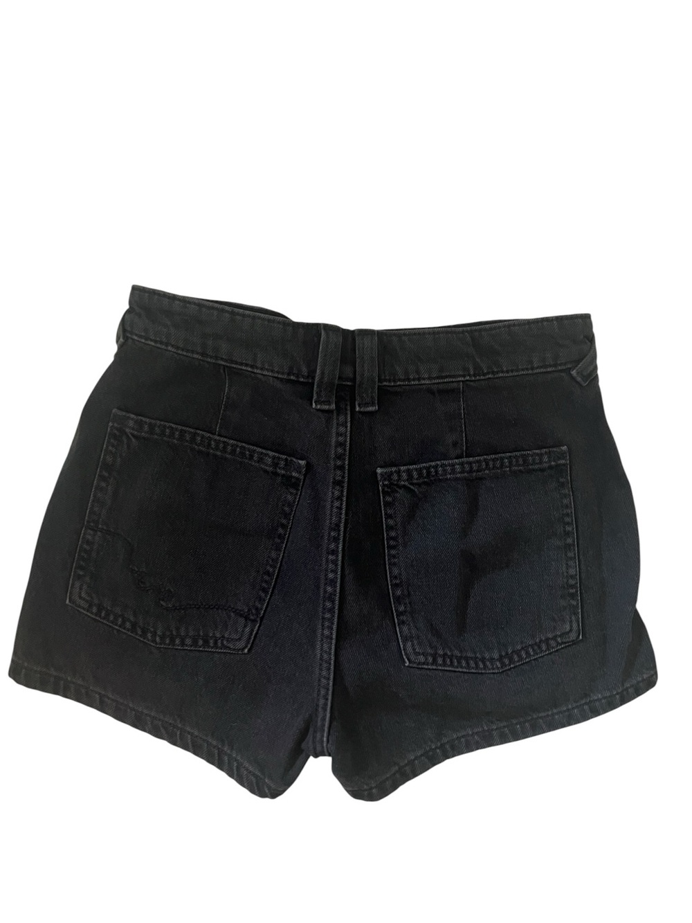 We The Free Free People Black Denim Shorts High Rise Size 25 - Picture 3 of 8